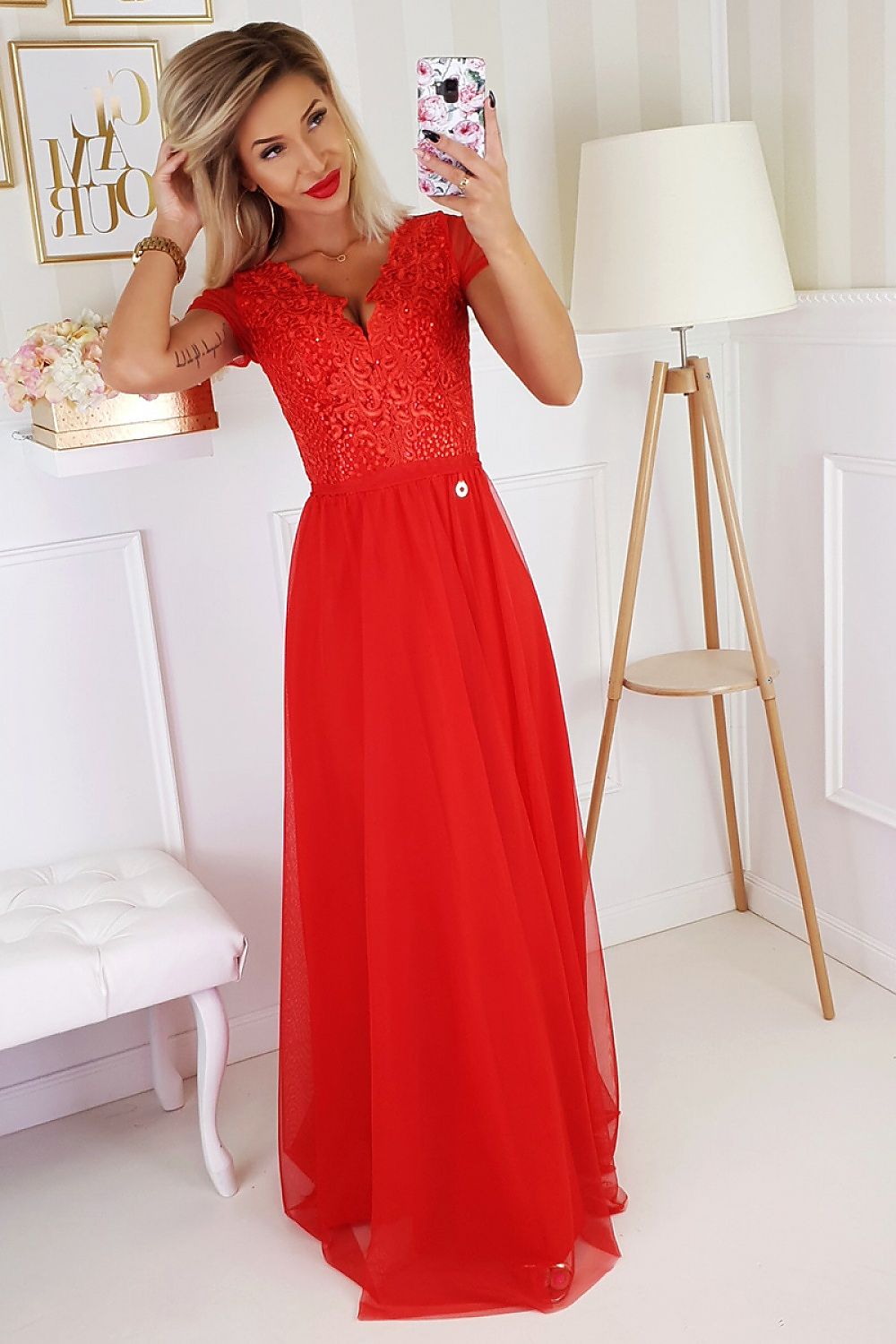  Langes Kleid model 151595 Bicotone 